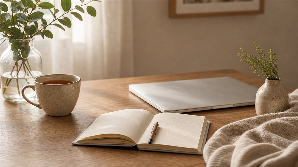 Journaling reset for women learning how to stop overthinking and calm their mind